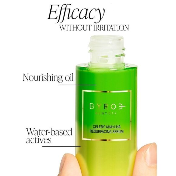 NIB BYROE NEW YORK Celery AHA + LHA Resurfacing Serum, 1.01 FL. OZ. / 30 ML - Picture 7 of 16